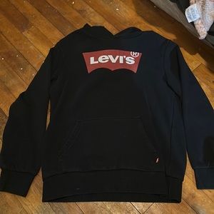 Levis size boys large black, red, & white hoodie